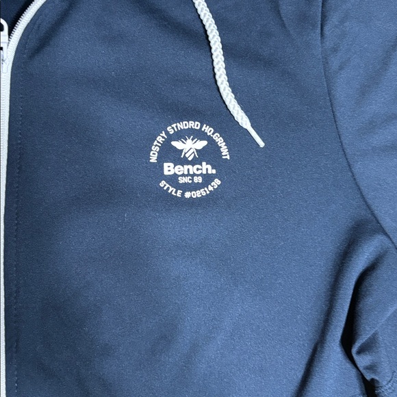 Bench Dark Blue Zip Up Hooded Jacket - Picture 3 of 10